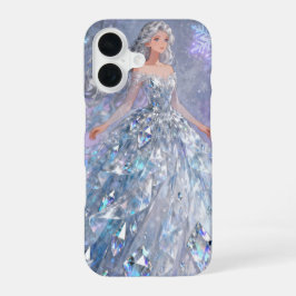 アイスプリンセスiPhone 16ケース - 魔法の冬の女王 iPhone 16ケース