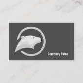 アイスベアロゴ-プロフェッショナル名刺 名刺 (裏面)