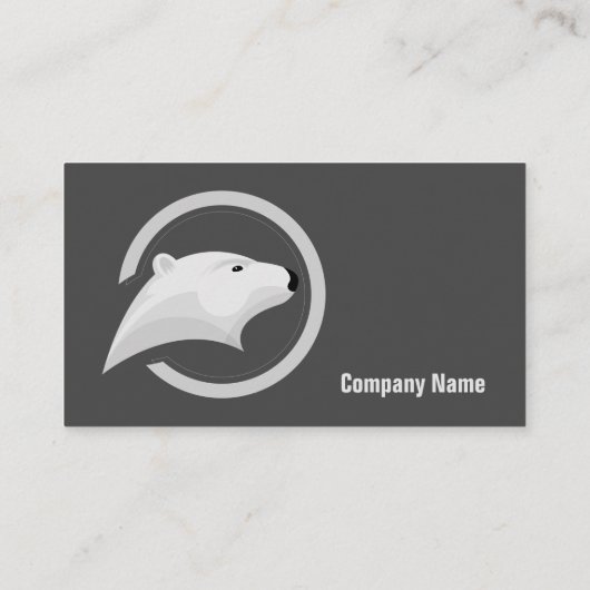 アイスベアロゴ-プロフェッショナル名刺 名刺 (裏面)