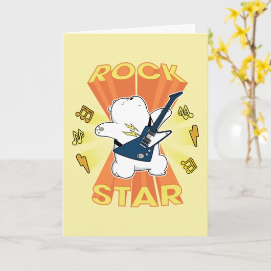 アイスベア – ロックスター カード (黄色い花)