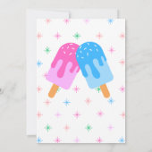 アイスベイビーお披露目性別パーティー招待状 招待状 (裏面)