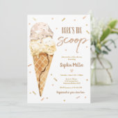 アイスベイビーシャワー ここがスーパーなベイビーシャワー 招待状 (スタンド正面)