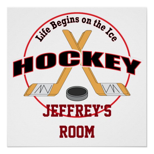 アイスホッケーあなたの名前で人生が始まる ポスター (正面)