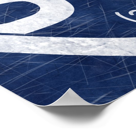 アイスホッケーおもしろいゴアリーのアートワーク ポスター (角)