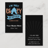 アイスホッケーおもしろいゴアリー、ホッケー名刺 名刺 (正面/裏面)