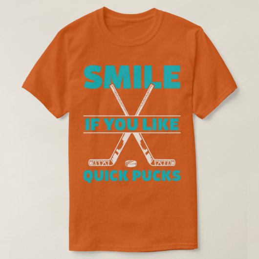 アイスホッケーおもしろい選手クイックパック Tシャツ (デザイン正面)