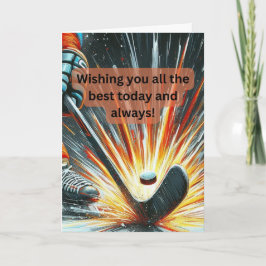 アイスホッケーがスラプショットを願う！ カード