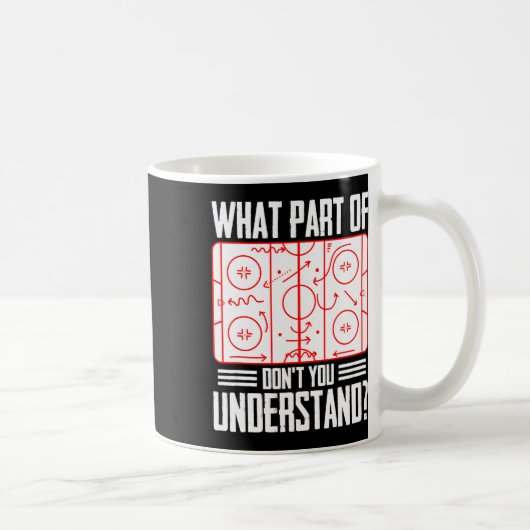 アイスホッケーでどこがわからない? コーヒーマグカップ (右)