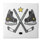 。 アイスホッケーのギア タイル (正面)