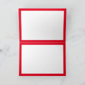 アイスホッケーのクリスマスカード - 黒 赤のゴールキーパー カード (内部)