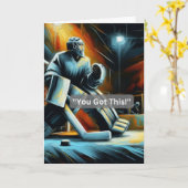 アイスホッケーのグリーティングカー得ド「これだ!」 カード (黄色い花)