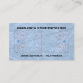 アイスホッケーのコーチ 名刺 (裏面)