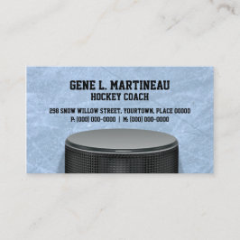 アイスホッケーのコーチ 名刺