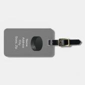 アイスホッケーのテーマの荷物のラベル ラゲッジタグ (正面横)