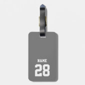 アイスホッケーのテーマの荷物のラベル ラゲッジタグ (裏面縦)