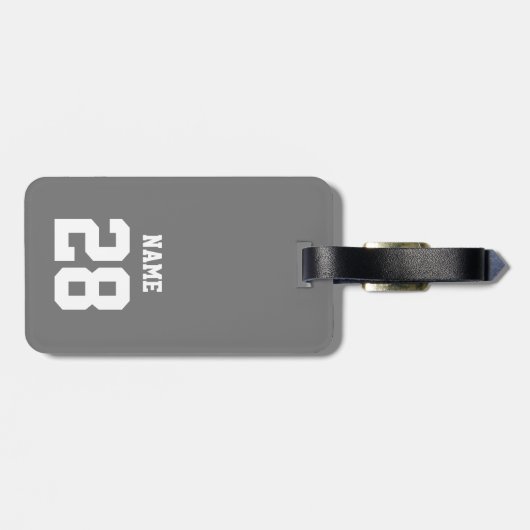 アイスホッケーのテーマの荷物のラベル ラゲッジタグ (裏面横)