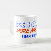 アイスホッケーのデザイン コーヒーマグカップ (正面左)