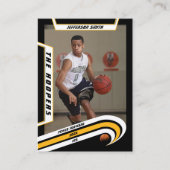 アイスホッケーのトレーディングカードで鮮やかな黄色 コーリングカード (正面)