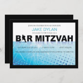 アイスホッケーのバーのバルミツワーの招待状 招待状 (正面/裏面)