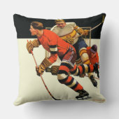 アイスホッケーのマッチ クッション (裏面)