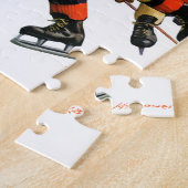 アイスホッケーのマッチ ジグソーパズル (側面)