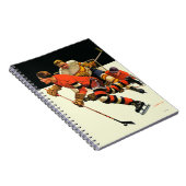 アイスホッケーのマッチ ノートブック (右側)