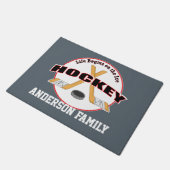 アイスホッケーの棒およびパックの姓の生命 ドアマット (アングル)