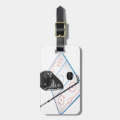 アイスホッケーの荷物のラベル ラゲッジタグ (正面縦)