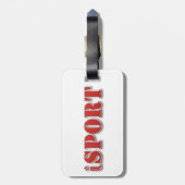 アイスホッケーの荷物のラベル ラゲッジタグ (裏面縦)