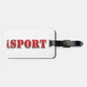 アイスホッケーの荷物のラベル ラゲッジタグ (裏面横)