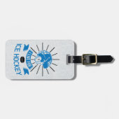 アイスホッケーの荷物タグテンプレート ラゲッジタグ (正面横)
