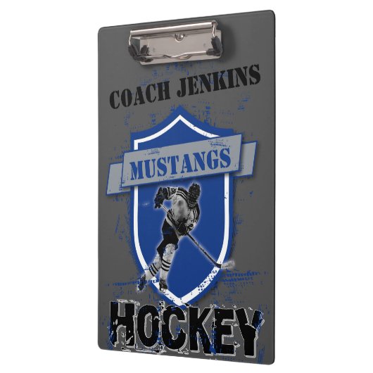 アイスホッケーはあなた自身の一流の用箋挟を加えます クリップボード (左)