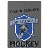 アイスホッケーはあなた自身の一流の用箋挟を加えます クリップボード (裏面)