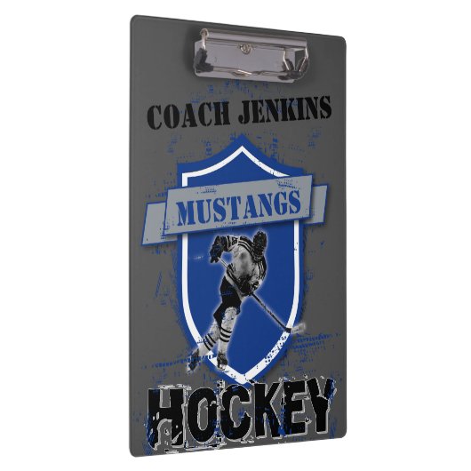 アイスホッケーはあなた自身の一流の用箋挟を加えます クリップボード (右)