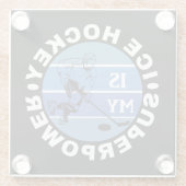 アイスホッケーは私の超大国 ガラスコースター (裏面)