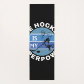 アイスホッケーは私の超大国 ヨガマット (裏面)