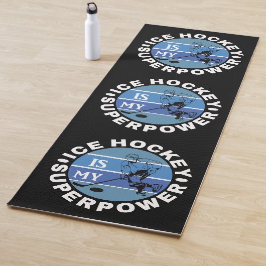 アイスホッケーは私の超大国 ヨガマット (インサイチュ)