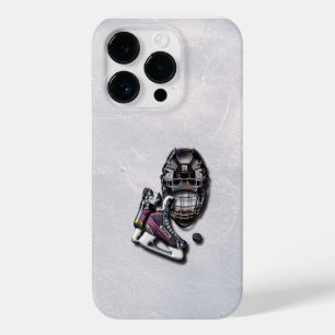 アイスホッケーは、名前と番号でヘルメットのパックをスケート Case-Mate iPhone 14 PROケース