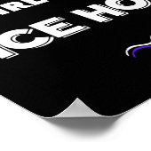 アイスホッケーをする女の子を遊甘く見てはいけない ポスター (角)