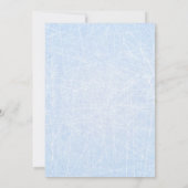 アイスホッケーをテーマにしたバル・ミツヴァの招待状 招待状 (裏面)