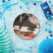 アイスホッケーをテーマにした誕生日紙プレート ペーパープレート (パーティー)