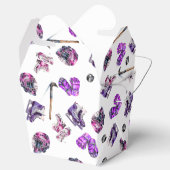 アイスホッケーアイススケートで滑るガールズピンクパープル誕生日 フェイバーボックス (オープン)