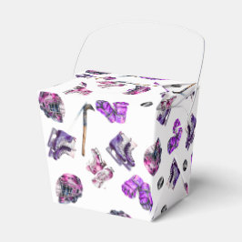 アイスホッケーアイススケートで滑るガールズピンクパープル誕生日 フェイバーボックス