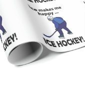 アイスホッケーアイスホッケーで幸せ ラッピングペーパー (ロールコーナー)