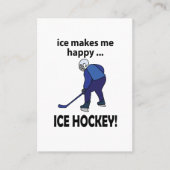 アイスホッケーアイスホッケーで幸せ 名刺 (正面)