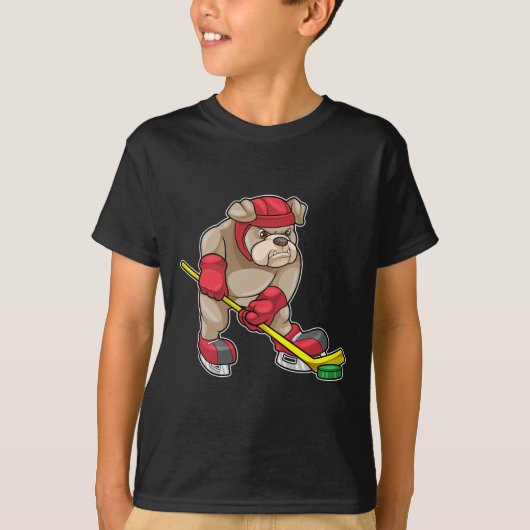 アイスホッケーアイスホッケースティックスポーツ Tシャツ (正面)