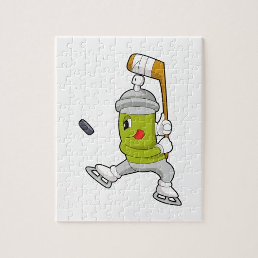 アイスホッケーアイスホッケースティック ジグソーパズル (縦)