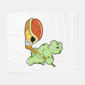 アイスホッケーアイスホッケースティック フリースブランケット (正面(横))