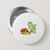 アイスホッケーアイスホッケースティック 缶バッジ (正面&裏面)