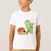 アイスホッケーアイスホッケースティック Tシャツ (正面)